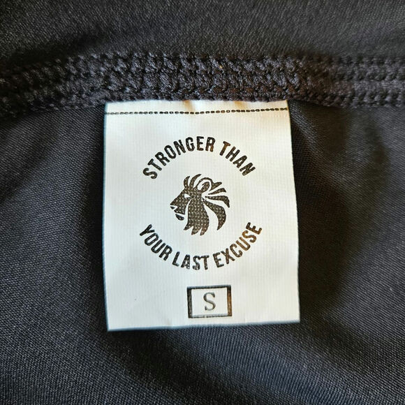 NEW! Stronger Than Your Last Excuse Limitless Shorts 5" Black Women's Small - Picture 5 of 9